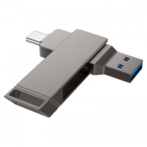 HOCO Clever USB3.2 Type-C flash drive (256GB) UD15 |exFAT/FAT32| grey