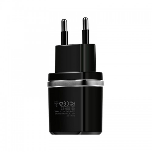 Адаптер сетевой Hoco C12 |2USB, 2.4А|