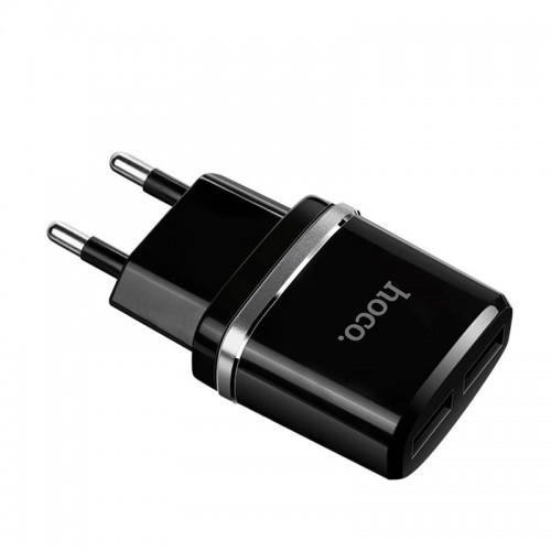 Адаптер сетевой Hoco C12 |2USB, 2.4А|
