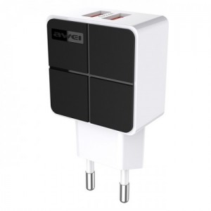 Адаптер сетевой  AWEI C-500 |2USB, 2.4A|