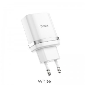 Адаптер мережевий Hoco Smart FCP / AFC C12Q |1USB, 3A, 18W, QC3.0| white