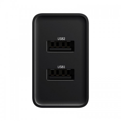 Адаптер мережевий BASEUS Speed Mini Dual U Charger |2USB, 2A, 10.5W| (CCFS-R02) white