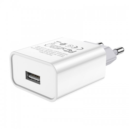 Адаптер мережевий Hoco Asombroso C81A |1USB, 2.1A| white