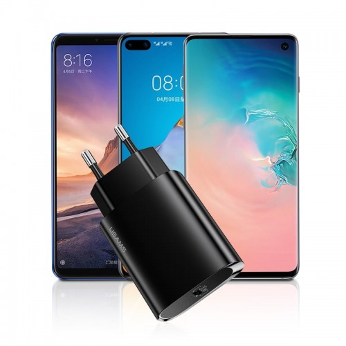 Адаптер мережевий USAMS T39 Single Port PD Fast Charger US-CC131 |1Type-C, 20W, PD3.0| white