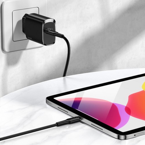 Адаптер мережевий USAMS T39 Single Port PD Fast Charger US-CC131 |1Type-C, 20W, PD3.0| white