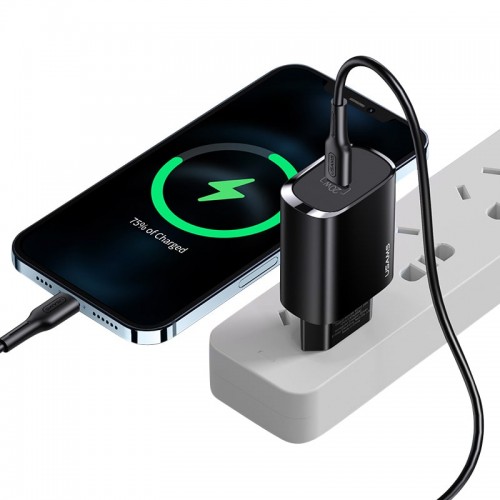 Адаптер мережевий USAMS T39 Single Port PD Fast Charger US-CC131 |1Type-C, 20W, PD3.0| white