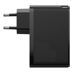 Адаптер мережевий BASEUS GaN2 Pro Quick Charger |2USB/2Type-C, QC/PD, 100W, 5A| (CCGAN2P-L02) black