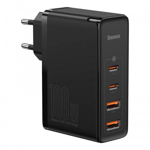 Адаптер мережевий BASEUS GaN2 Pro Quick Charger |2USB/2Type-C, QC/PD, 100W, 5A| (CCGAN2P-L02) white