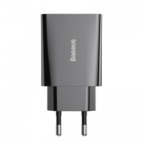 Адаптер мережевий BASEUS Speed Mini Quick Charger 1C |1Type-C, PD/QC,20W, 3A| (CCFS-SN02) black