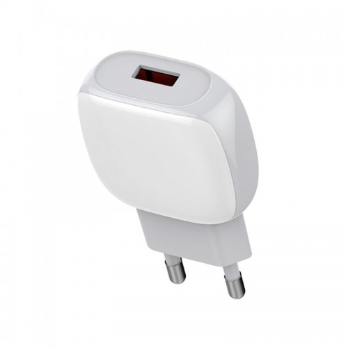 Адаптер мережевий LDNIO Type-C Cable A1306q |1USB, 3A, QC| white