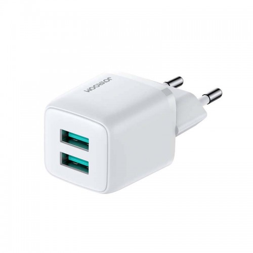 Адаптер сетевой JOYROOM Mini dual port smart fast charge L-2A121 |2USB, 2.4A|