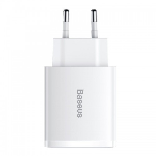 Адватер мережевий BASEUS Compact Quick Charger |2USB/1Type-C, 30W/3A, PD/QC| (CCXJ-E02) black