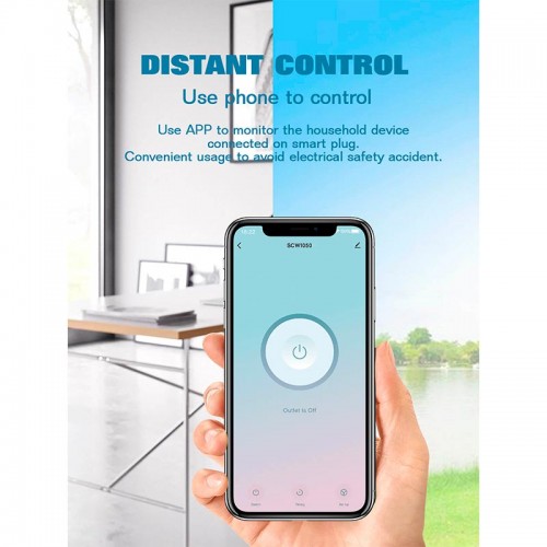 Розумна Wi-Fi розетка LDNIO WIFI SMART POWER PLUG SCW1050 |2500W, 10A, 2.4Ghz| white