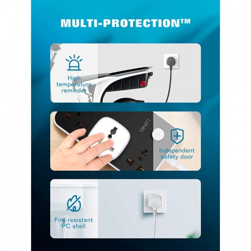 Розумна Wi-Fi розетка LDNIO WIFI SMART POWER PLUG SCW1050 |2500W, 10A, 2.4Ghz| white