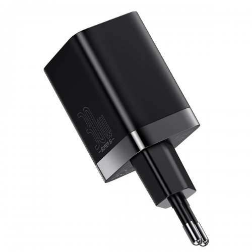 Адаптер мережевий BASEUS Super si Pro Quick Charge |1USB/1Type-C, 30W/3A, PD/QC| (CCSUPP-E02) black