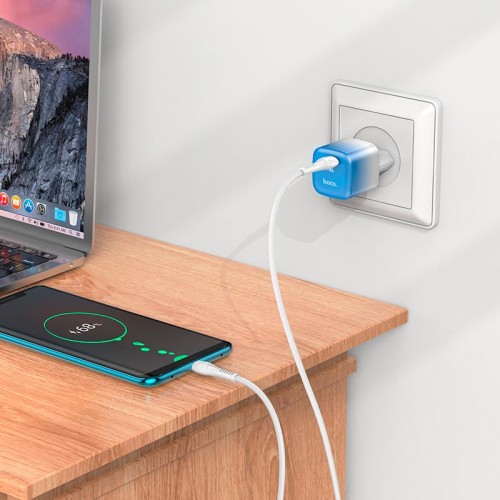 Адаптер сетевой HOCO single port charger C101A |Type-C, PD, 3A/20W|