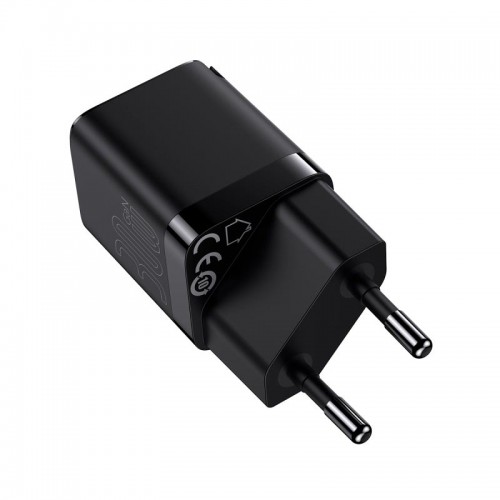 Адаптер мережевий Baseus GAN3 Fast Charger 1C |Type-C, 30W/3A, PD/QC| (CCGN010101) black