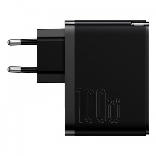 Адаптер мережевий Baseus Type-C to Typc-C cable Gan5 Pro Fast Charger |1USB/1Type-C, PD/QC, 100W/3A| (CCGP090202) black