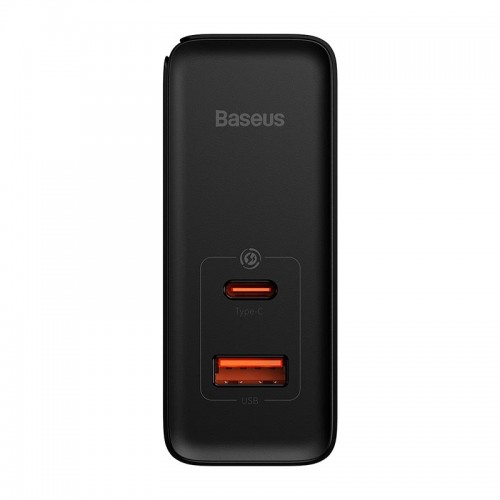 Адаптер мережевий Baseus Type-C to Typc-C cable Gan5 Pro Fast Charger |1USB/1Type-C, PD/QC, 100W/3A| (CCGP090202) white