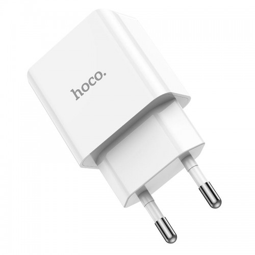 Адаптер мережевий HOCO Leisure single port charger C106A |1USB, 10.5W/2.1A| white