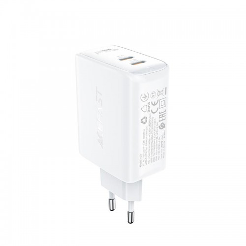 Адаптер мережевий ACEFAST GaN A29 |2Type-C, 50W/3A, PD/QC| black