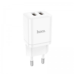 Адаптер сетевой HOCO Maker dual port charger N25 |2USB, 2.1A|