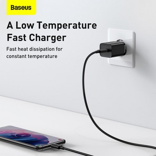 Адаптер мережевий Baseus Super si Quick Charger 1C |1Type-C, QC/PD, 25W| black