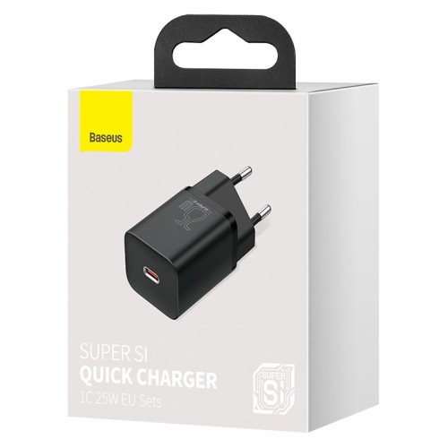 Адаптер мережевий Baseus Super si Quick Charger 1C |1Type-C, QC/PD, 25W| black