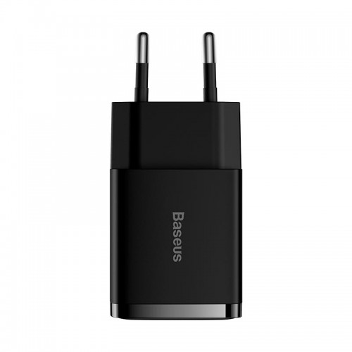 Адаптер мережевий Baseus Compact Charger 2U |2USB, 2.1A/10.5W| (CCXJ010201) black