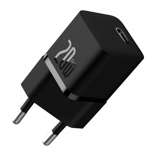 Адаптер мережевий OS-Baseus GaN5 Fast Charger (mini) 1C |1Type-C, QC/PD, 20W| black