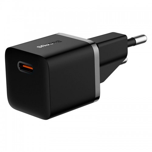 Адаптер мережевий OS-Baseus GaN5 Fast Charger (mini) 1C |1Type-C, QC/PD, 20W| black