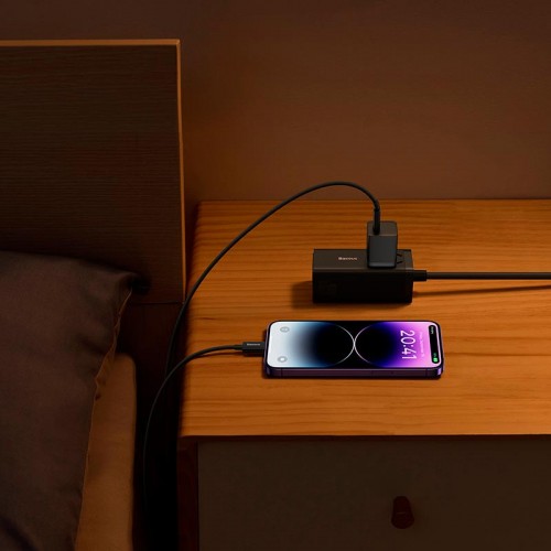 Адаптер мережевий OS-Baseus GaN5 Fast Charger (mini) 1C|1Type-C, QC/PD, 30W| black