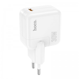 Адаптер мережевий HOCO Advantage single port charger C112A |Type-C, 30W/3A, PD/QC| white