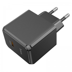Адаптер мережевий HOCO Ocean single port charger CS13A |1type-C, 20W/3A, PD/QC| black