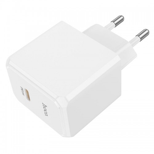 Адаптер мережевий HOCO Ocean single port charger CS13A |1type-C, 20W/3A, PD/QC| white