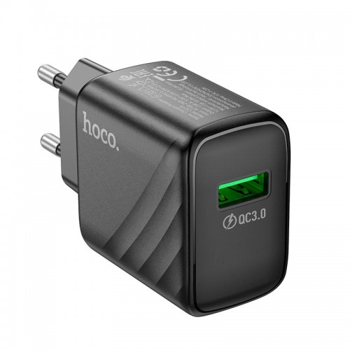 Адаптер сетевой HOCO Rich single port charger CS21A |1USB, 18W/3A, QC|