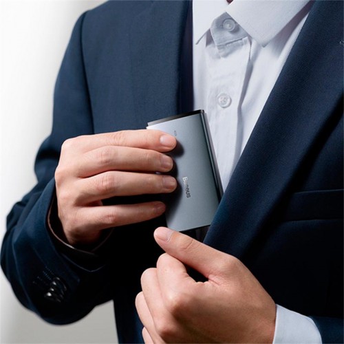 Адаптер мережевий Baseus Gan5 Pro Ultra - Slim Fast Charger C + U 65W (Overseas Edition) (CCGP150113) grey