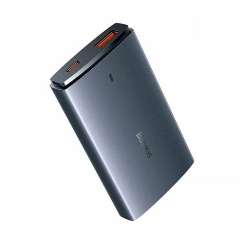 Адаптер мережевий Baseus Gan5 Pro Ultra - Slim Fast Charger C + U 65W (Overseas Edition) (CCGP150113) grey