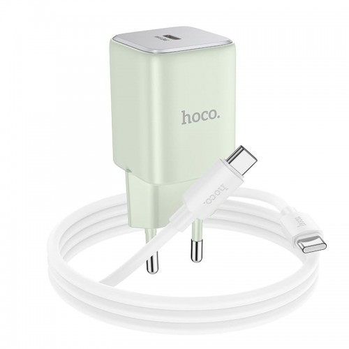 Адаптер сетевой HOCO Type-C to Type-C cable Vista single port charger N43 |Type-C, QC/PD, 30W/3A|