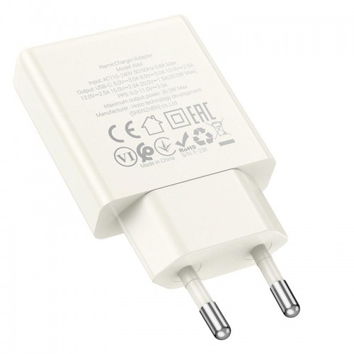 Адаптер сетевой HOCO Biscuit single port charger N44 |Type-C, QC/PD, 30W/3A|