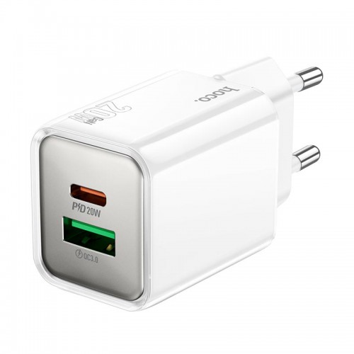 Адаптер сетевой HOCO Glorious N46 |1USB/1Type-C, 20W/3A, PD/QC|