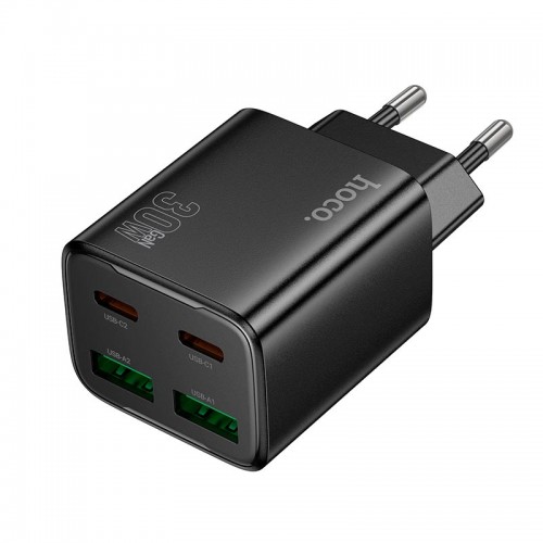 Адаптер сетевой HOCO Fundador four-port charger set N56 |2USB/2Type-C, 30W/3A, PD/QC|