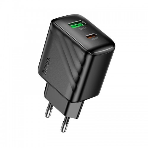 Адаптер сетевой HOCO Rico charger CS25A |1USB/1Type-C, 20W/3A|