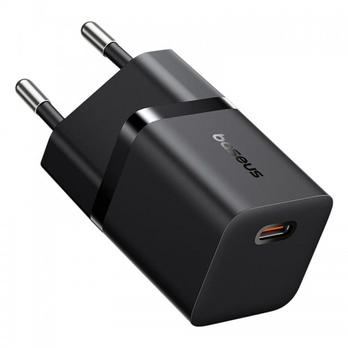 Адаптер мережевий Baseus GaN5 Fast Charger (mini) |1Type-C, 25W/3A, PD/QC| black