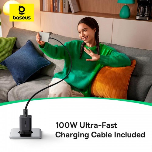 Адаптер мережевий Baseus GaN5 Fast Charger (mini) |1Type-C, 25W/3A, PD/QC| black