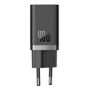 Адаптер мережевий Baseus GaN5 Pro Fast Charger |2Type-C, 40W/3A, PD/QC| black