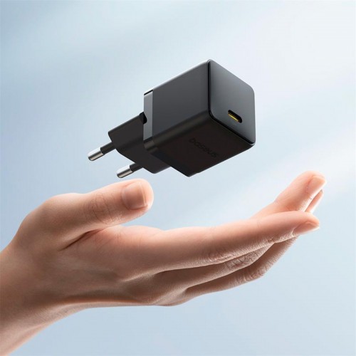 Адаптер мережевий Baseus Palm Fast Charger |1Type-C, 20W/3A, PD/QC| black