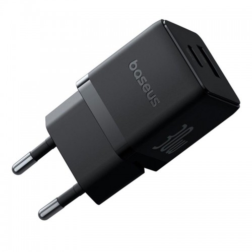 Адаптер мережевий Baseus Palm Fast Charger |1USB/1Type-C, 30W/3A, PD/QC| black