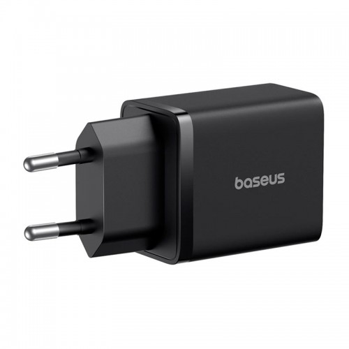 Адаптер мережевий Baseus Cube Fast Charger |1USB/1Type-C, 20W/3A, PD/QC| black