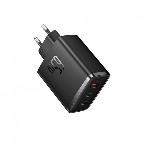 Адаптер мережевий Baseus Cube Pro Fast Charger |1USB/2Type-C, 65W/3A, PD/QC| black